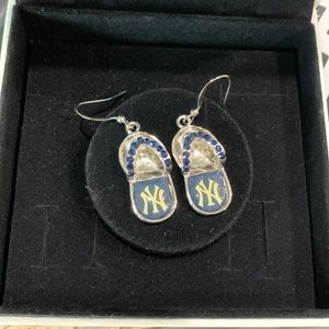 New York Yankee earrings